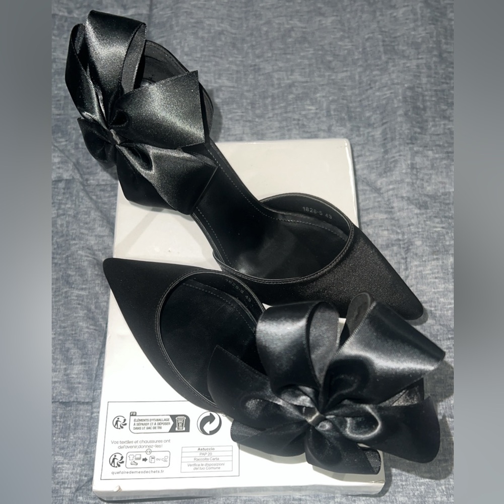 BRAND NEW BLACK PUMPS SZ  9.5 - Picture 2 of 8